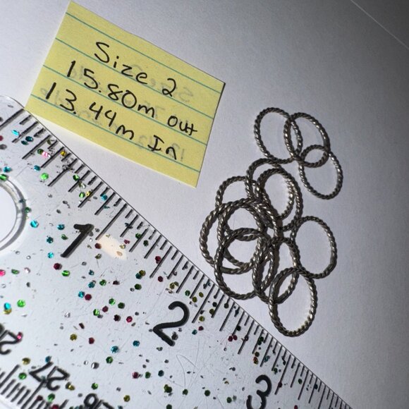 Sterling Silver Twisty Ring, Size 2 - Picture 4 of 15